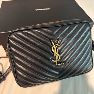 YSL Lou in Quilted Leather